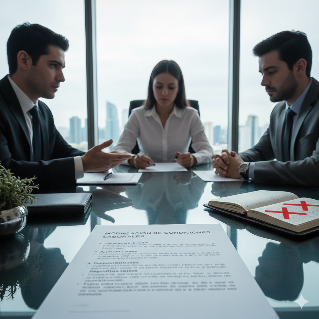 Modificaciones de condiciones laborales